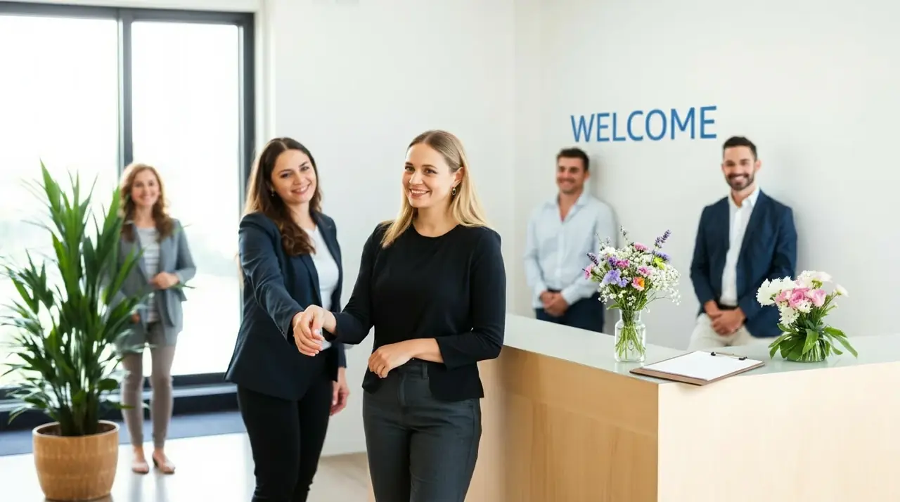 HR manager planning an employee onboarding workflow